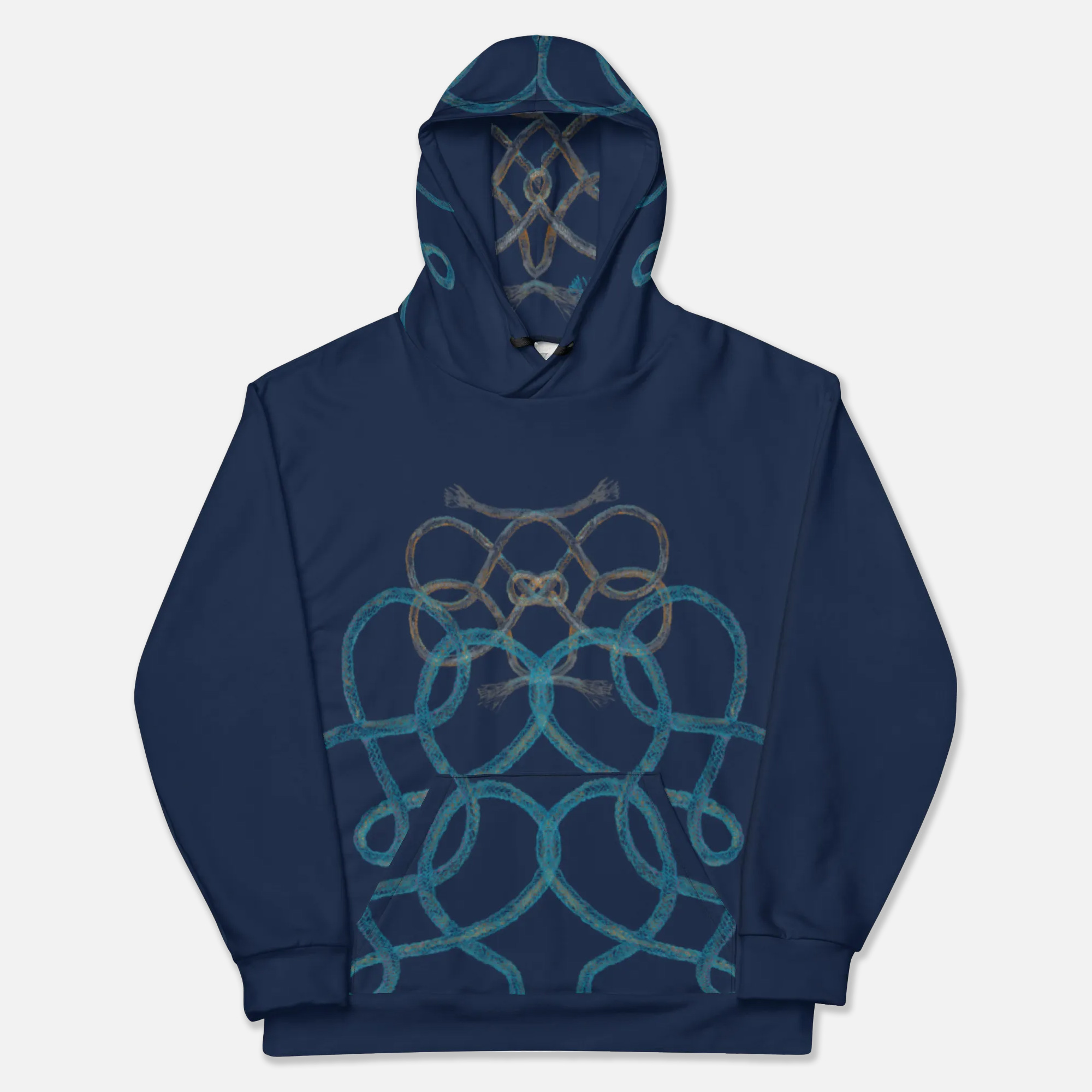 Rope hoodie navy